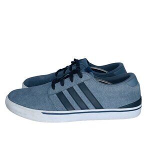 Adidas Mens Neo F98776 Blue Lace Up Low Top Sneaker Shoes Size US 11.5
